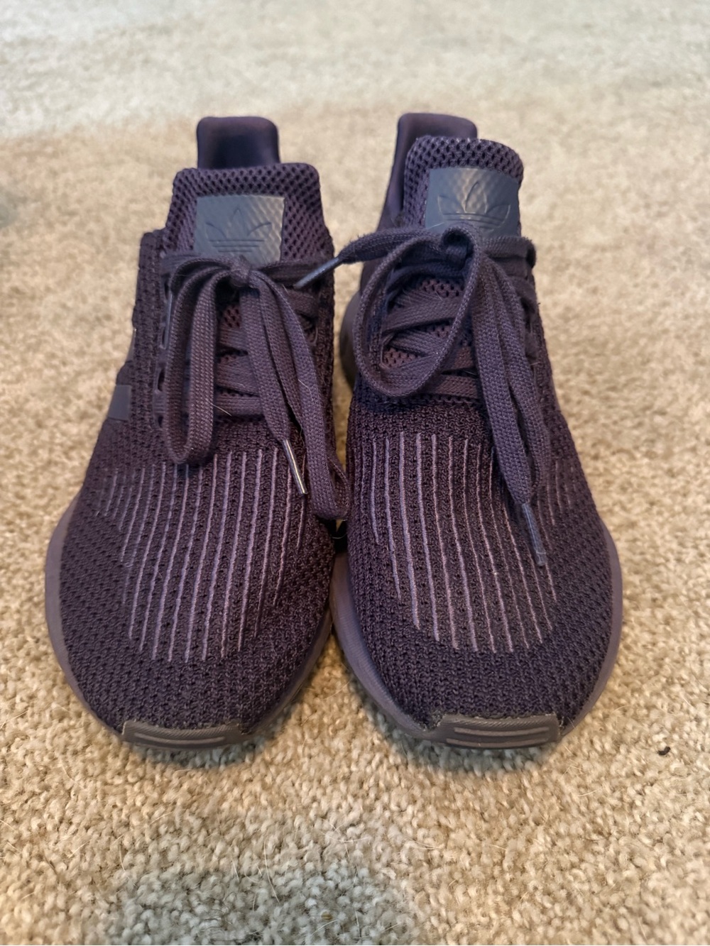adidas Women's Deep Purple Knit Running Sneakers
